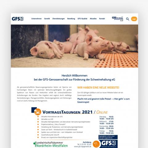 Neue Website für die GFS-Genossenschaft