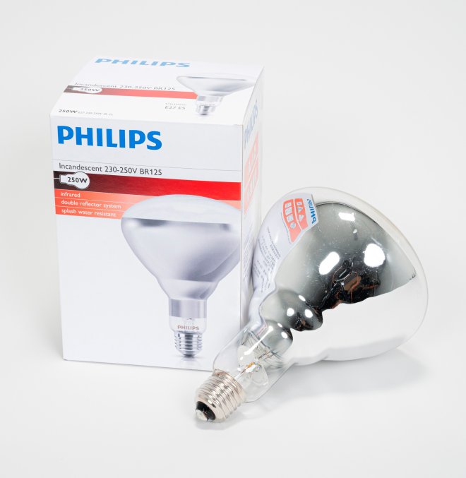 Infrarotlampe Hartglas weiß 250 W Philips (10 Stk) #1