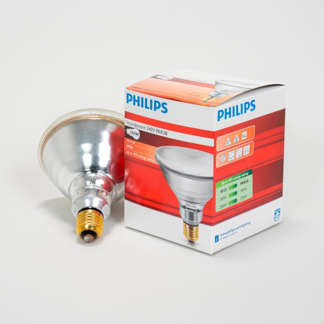 Infrarotsparlampe weiß 100 W Philips (12 Stk) #1