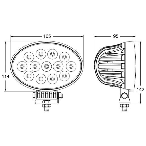 Arbeitsscheinwerfer 50W 60° #4