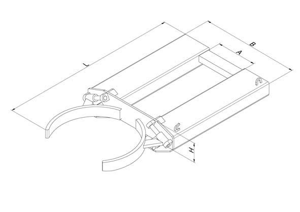 Fassgreifer für 200 Fass mit Verriegelung #2