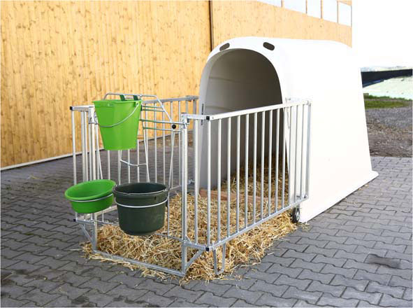 Calf-House Premium Plus mit Zaun #3