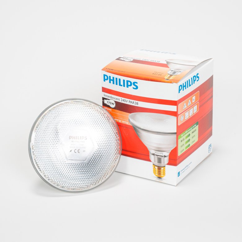Infrarotsparlampe weiß 175 W Philips (12 Stk)