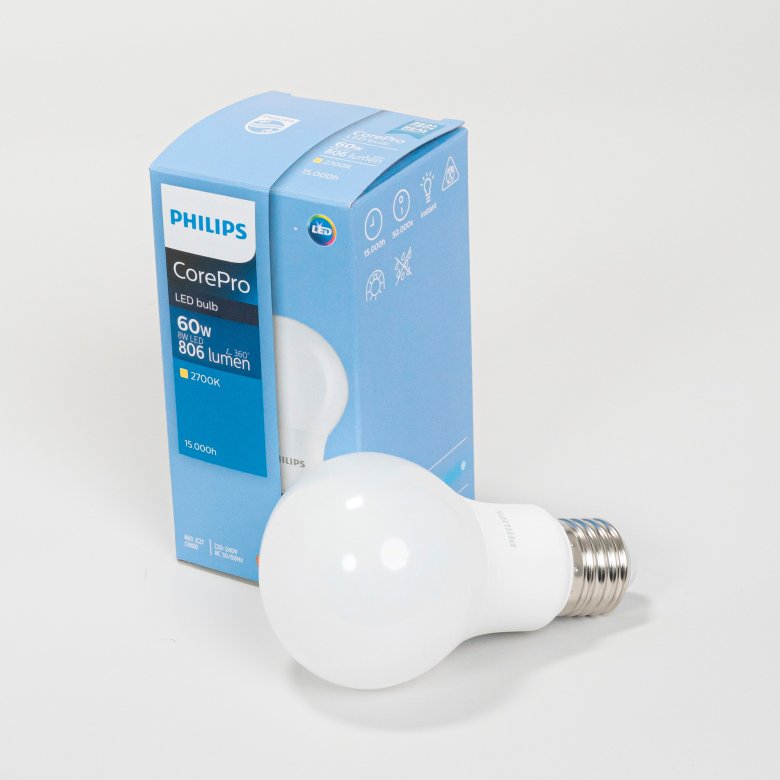 Philips LED Lampe 8 Watt E27