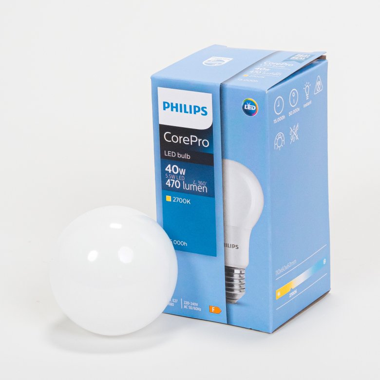 Philips LED Lampe 5,5 Watt E27