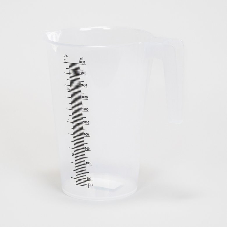 Messbecher 2,0 Liter mit Skala