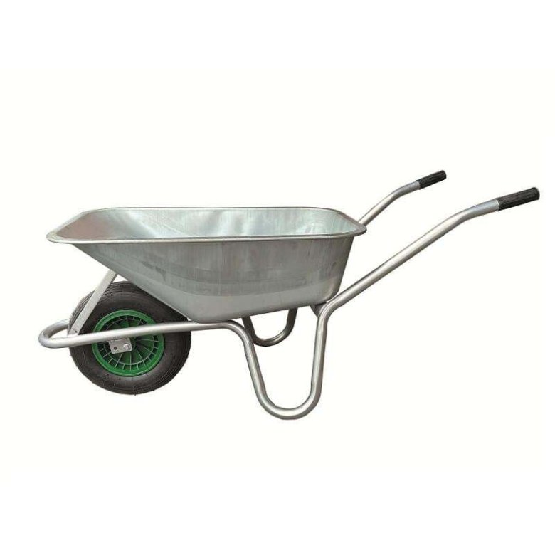 Schubkarre mit verzinkter Wanne 100L (unmontiert)