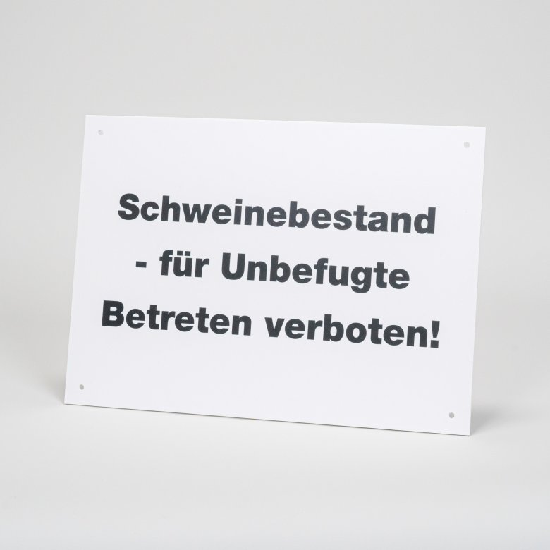 Schild -Betreten Verboten- 25 x 35 cm