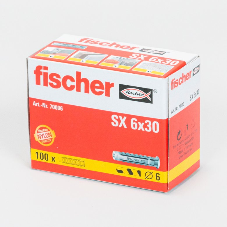 Fischerdübel SX 6 x 30 (100 Stk)