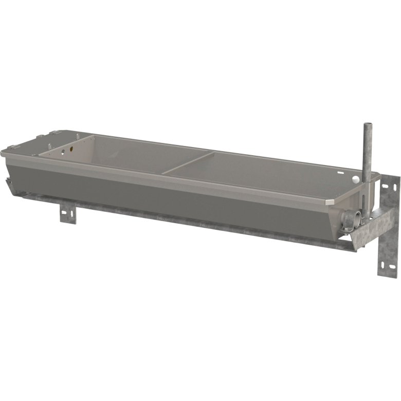 Edelstahl Kipptränke 2m, Heizung 200W, Wandmontage