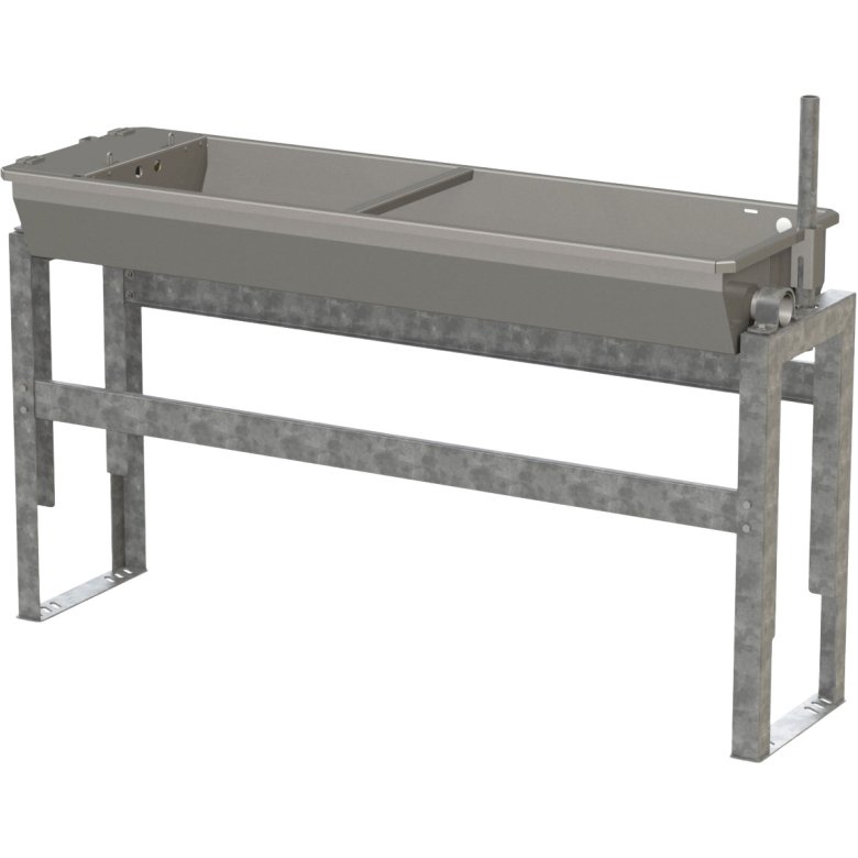 Edelstahl Kipptränke 2m, Heizung 200W,Bodengestell