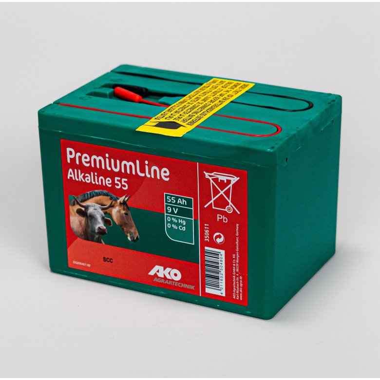 Trockenbatterie 9V Alkaline 55 Ah