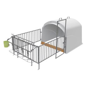 Calf-House 5 Premium mit Zaun